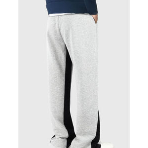 Pantalon de jogging évasé décontracté personnalisé de haute qualité pour hommes, avec patchwork et taille élastique, style empilé - Product Image 2