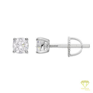 925 Sterling Silver Moissanite <b>Diamond</b> <b>Square</b> Stud <b>Earrings</b> Large Center Stone Jewelry For Wholesale Buyers - Product Image 6