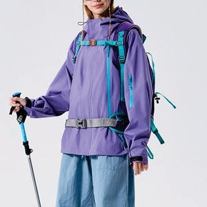 Trendy Custom Windbreaker Zip up Hoodie Outdoor Rainy Suit Windproof Lightweight Rain <b>Jacket</b> Multi Pocket OEM men's <b>jackets</b> USA - Product Image 4