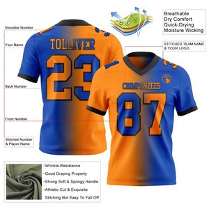 Jersey de Fútbol Americano Juvenil Profesional, Mezcla de Spandex, Transferencia Térmica, Diseño de Logotipo Personalizado, Proveedor, Ropa Transpirable - Product Image 6