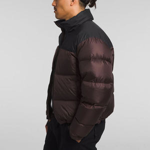2026 Custom Logo Men's Winter Puffer <b>Jacket</b> Warm Two Tone Quilted Bubble Coat Heavyweight <b>Waterproof</b> Outdoor <b>Padded</b> Parka Men - Product Image 3