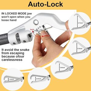 Heavy Duty Snake Tongs Collapsible Reptile Catcher Stick Professional Rattlesnake <b>Grabber</b> <b>Tool</b> Safe Pick Up Handling Device - Product Image 4
