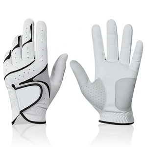 Custom Design logo Colors Soft sheepskin Genuine Leather Anti-Slip Breathable Camo Golf Gloves - Product Image 1