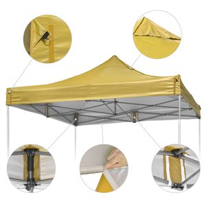 Telo di Ricambio per Gazebo EZ Canopy 9.6x9.6ft Giallo Minerale - Copertura Premium per Pergola - Product Image 3