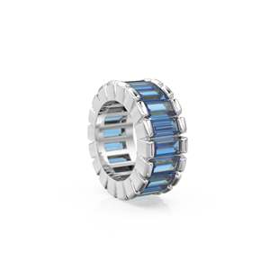 Cuentas de Oro de 14k con Zafiro Azul Baguette / Cuentas de Zafiro Rondelle / Cuentas Europeas de Zafiro / Adorno de Zafiro en Oro Sólido - Product Image 6