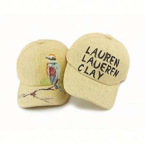 Gorra de Béisbol de Paja para Verano 2025, Personalizada, con Protección Solar, para Hombre y Mujer, con Graffiti Pintado a Mano - Product Image 4