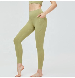 Leggings pour femmes de haute qualité avec poche 100% Spandex Logo personnalisé entraînement Yoga femmes pantalons Gym Fitness Leggings pour femmes - Product Image 6