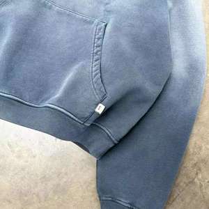 Sudadera con Capucha de Diseño Personalizado, Lavado Ácido, Ligera, 100% Algodón, Estilo Vintage, Oversize, Streetwear para Hombre, Precio Económico - Product Image 4