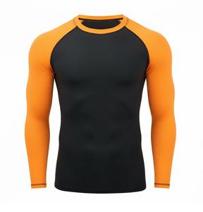 Camiseta de Compresión Sublimada Personalizada - Camiseta de Manga Larga para Entrenamiento de BJJ para Hombre - Product Image 1