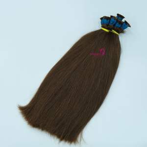 Extensions de cheveux Remy 100% naturels vietnamiens blonds, qualité Single Drawn, prix de gros en vrac, produit de beauté pour femmes - Product Image 5