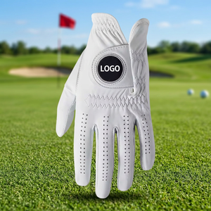 Gant de golf pour droitier, blanc, en PU, coupe-vent, respirant, fermeture auto-agrippante, pour hommes, sport - Product Image 3