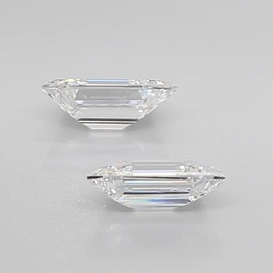 Diamants synthétiques de laboratoire R&K GEMS, taille trapèze, couleur Fancy Light VVS, toutes tailles disponibles, commande personnalisée de bijoux - Product Image 3