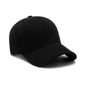 Classic <b>Black</b> 6-Panel <b>Baseball</b> <b>Cap</b> Adjustable Cotton Plain Hat Unisex Casual Wear Adult Solid Color Four Seasons Style - Product Image 2