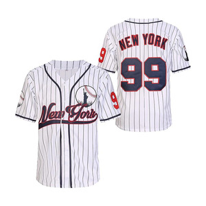 Maillots de baseball New York 99 brodés, chemises hip-hop boutonnées pour hommes, vêtements pour fête, cadeau de Noël - Product Image 1