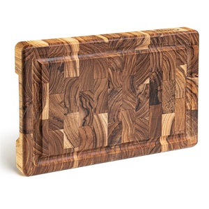 Planche à découper en teck de qualité supérieure, pour la cuisine, la préparation des aliments, pour la maison et l'hôtellerie, à prix avantageux - Product Image 6