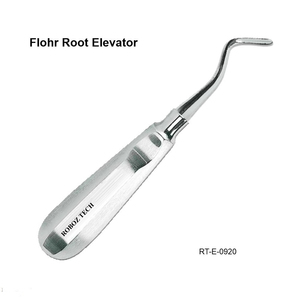 Forceps dentaire ergonomique à angle droit pour élévation de racine, en acier inoxydable, par Roboz Tech Pakistan - Product Image 1