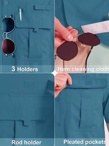 Buen producto, producto muy demandado, camisas de pesca de algodón y spandex para hombre, ajuste relajado, precio económico al por mayor. - Product Image 6