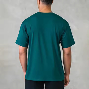 เสื้อยืดฮิปฮอปผู้ชายสไตล์วินเทจทรงปกติ ล้างสีแบบแอซิดวอช ผ้าโพลีเอสเตอร์ผสมคอตตอน ระบายอากาศได้ดี แขนสั้น พิมพ์ลาย - Product Image 5