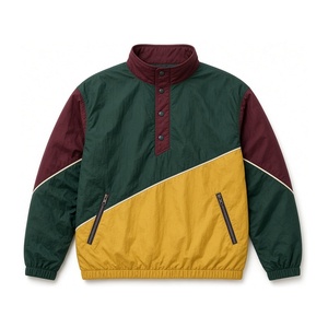 Chaquetas Cortavientos Retro con Rayas Diagonales, Duraderas, Resistentes al Viento, con Cuello Alto, Cálidas, de Corte Holgado y Alta Calidad - Product Image 3