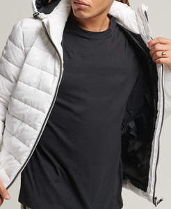 Chaqueta de Lona Acolchada para Hombre, Fabricada Directamente por el Fabricante, Personalizada OEM, con Cuello Alto, Color y Tallas Personalizables, Cierre de Cremallera - Product Image 2