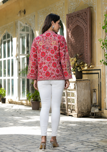 Veste d'hiver pour femme avec motif Suzani brodé à la main, tissu blanc, cadeau pour demoiselle d'honneur ou vêtements pour femme, vente en gros OEM ODM - Product Image 3