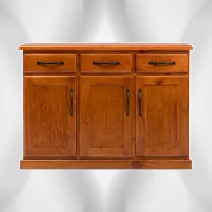 Modern Luxury Solid Wood Cabinet with Three Drawers and Three Doors Antique Handles as Sideboard living Room Furniture for Home