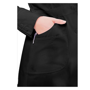 Unisex Classic White Cotton <b>Scrub</b> <b>Sets</b> with Jersey Fabric Needle Detection Professional Medical Nurse Uniform for Hospital Use - Product Image 6