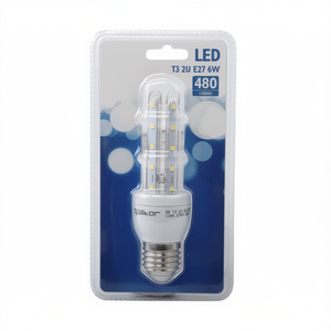 Lampadina LED Gigastor T3 2U 6W E27 6400K Bianco Freddo 480Lm 15000H Durata a Risparmio Energetico - Product Image 2