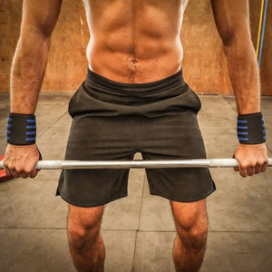 Muñequeras Deportivas Transpirables de Poliéster y Nylon con Gancho, Ideales para Levantamiento de Pesas y Fitness, con Logotipo Personalizado OEM - ¡Venta Caliente! - Product Image 5