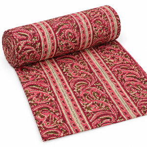Tissu en coton bio premium Jaipur, imprimé à la main au bloc, motif floral indigo, léger 90 GSM, pour la décoration intérieure, chemises, robes, couvertures, coton durable - Product Image 5