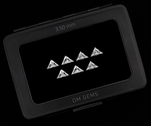 Diamante de laboratorio de corte triangular de 3.5 mm, alta calidad, color EF, VVS, piedra suelta cultivada en laboratorio, proveedor de diamantes CVD para la fabricación de joyería. - Product Image 3