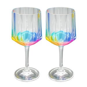 แก้วอะคริลิคทรงเพชร ก้นสีรุ้ง - Product Image 4