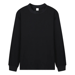 Cotton Mock Neck Raglan Sleeve T Shirt Men Plain Casual Tee Custom Logo Blank Apparel Wholesale Supplier - Product Image 5