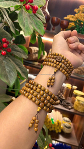 Kien Lao Agarwood <b>Beaded</b> <b>Bracelet</b> with Tassel Religious Buddhism Style Unisex - Product Image 2