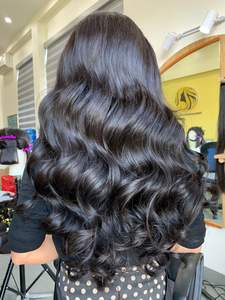 Perruque de cheveux humains Remy vietnamiens raides avec devant en dentelle directe d'usine vente en gros - Product Image 4