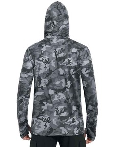 Sudadera con Capucha Unisex con Protección UV UPF 50+, Transpirable, de Secado Rápido, de Spandex/Poliéster, Manga Larga, para Pesca y Kayak - Product Image 2