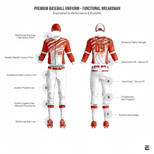 OEM Style High Quality Baseball Uniform With Sublimated O Neck Collar Jersey Pants Custom Team Logo Athletic Training Apparel - Product Image 2