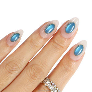 Ongles 3D français en ABS à pression avec adhésifs, logo personnalisé, carrés/circulaires/pailletés, sans pression, aspect naturel, pour salon de manucure - Product Image 6