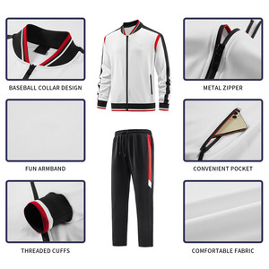 Survêtement Homme en Polyester – Ensemble de Jogging 2 Pièces de Haute Qualité avec Fermeture Éclair – Vente en Gros - Product Image 5