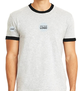 Camisetas de Manga Corta Unisex, Camisetas de Manga Corta con Ribete en Contraste, Camisetas de Manga Corta Unisex de Polialgodón - Product Image 5