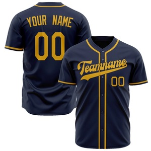Camiseta de Béisbol Personalizada para Hombre, Manga Corta, con Botones, Nombre del Equipo 00, Impresión, Malla de Poliéster Transpirable, Corte Regular para Adultos - Product Image 3