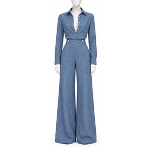 Elegant Design Turn-down Collar Tracksuit High Quality Women New One <b>Wool</b> Blend Suit Set Full Length <b>Pants</b> With Belt Autumn Wea - Product Image 1
