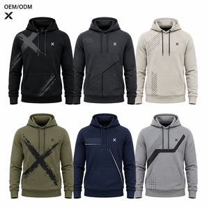 Sudadera con Capucha X Sports City para Hombre, Personalizada, de Algodón y Poliéster, 360 GSM, con Acabado y Diseño Simple y Gráfico, con Estampado Reflectante - Product Image 1