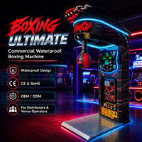 Neofuns Ultimate Machine de boxe d'arcade étanche en acier inoxydable, à monnayeur, pour divertissement intérieur en salles de jeux