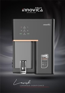 Purificateur d'eau Aqua Innovica Mirror Black RO avec réservoir de 10 L, corps en ABS de qualité alimentaire, montage mural ou sur comptoir, avec indicateur LED - Product Image 2