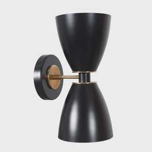 Modern Geometric <b>Wall</b> <b>Sconce</b> Black Metal Indoor <b>Lighting</b> Fixture Living Room Home Decor - Product Image 5