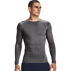 Camiseta de Compresión de Manga Larga para Hombre, Cuello Redondo, Secado Rápido, Poliéster, Corte Ajustado, para Entrenamiento, Personalizable, Fabricación OEM - Product Image 3