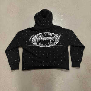 Sweat à capuche unisexe en polaire lourde avec strass à séchage rapide et respirant Top Tendance Hiver Street Wear avec motif 3D - Product Image 4