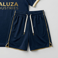 Uniforme de Fútbol Personalizado al por Mayor con Transferencia Térmica, 100% Poliéster, Impresión Vibrante, Transpirable y Absorbente de Humedad