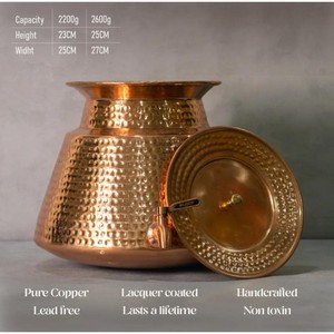Distributeur d'eau en cuivre pur le plus vendu, grande capacité, pour hôtels, restaurants et usage commercial intensif, provenant d'Inde - Product Image 6